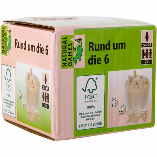 Natural Games Around the 6, skill game, dice game, children's game, family game, from 5 years, 60419922