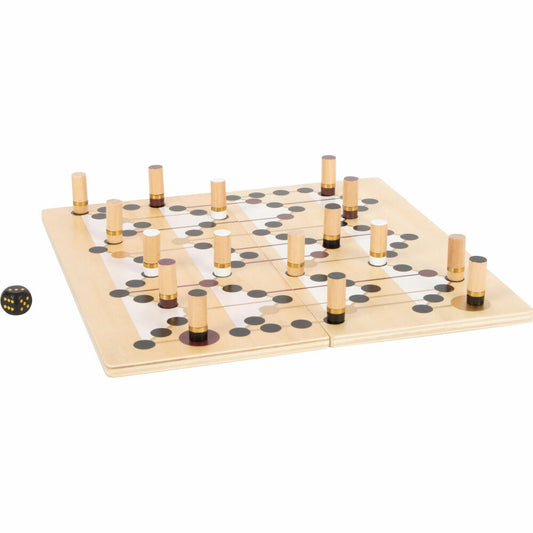 Legler small foot Ludo und Leiterspiel Gold Edition, Brettspiel, Gesellschaftsspiel, Spiele Klassiker, 12218