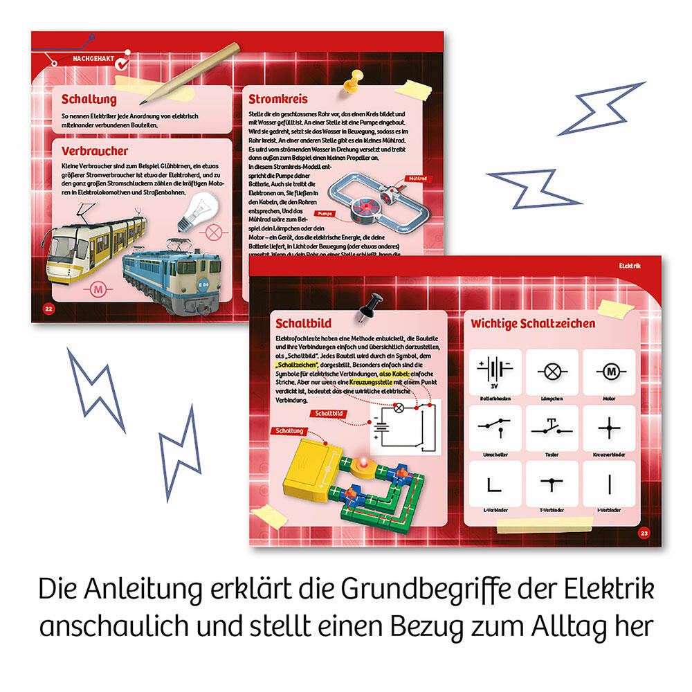 KOSMOS Elektro & Co., Technik, Modellbausatz, Spielzeug, Basteln, Bauen, ab 8 Jahre, 620639