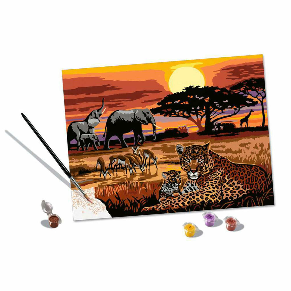 Ravensburger CreArt Savannah Landscapes, Malen nach Zahlen, Malset, Malvorlage, 23548