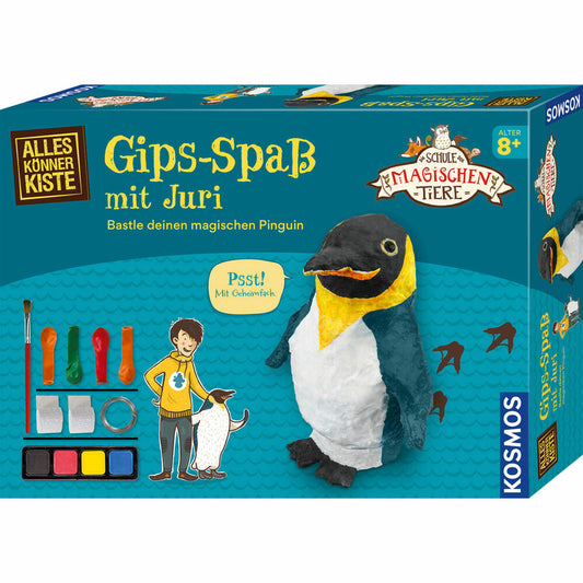 KOSMOS AllesKönnerKiste The School of Magical Animals Plaster Fun with Juri, Craft Set, Creative Set, Crafting, Craft Box, Plaster Animals, 604660