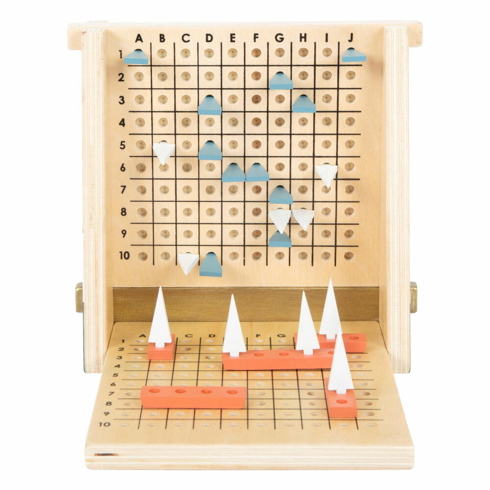 Legler Strategiespiel Regatta Gold Edition, Seeschlacht, Brettspiel, Schiffe, Holz, 12221