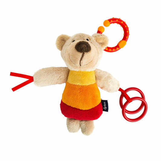 sigikid Blue Collection Spielanhänger Bär, für Babyschale, Anhänger, Plüschbär, Spielzeug, mit Vibration, 41837
