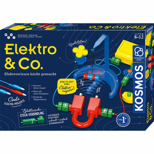 KOSMOS Elektro & Co., Technik, Modellbausatz, Spielzeug, Basteln, Bauen, ab 8 Jahre, 620639