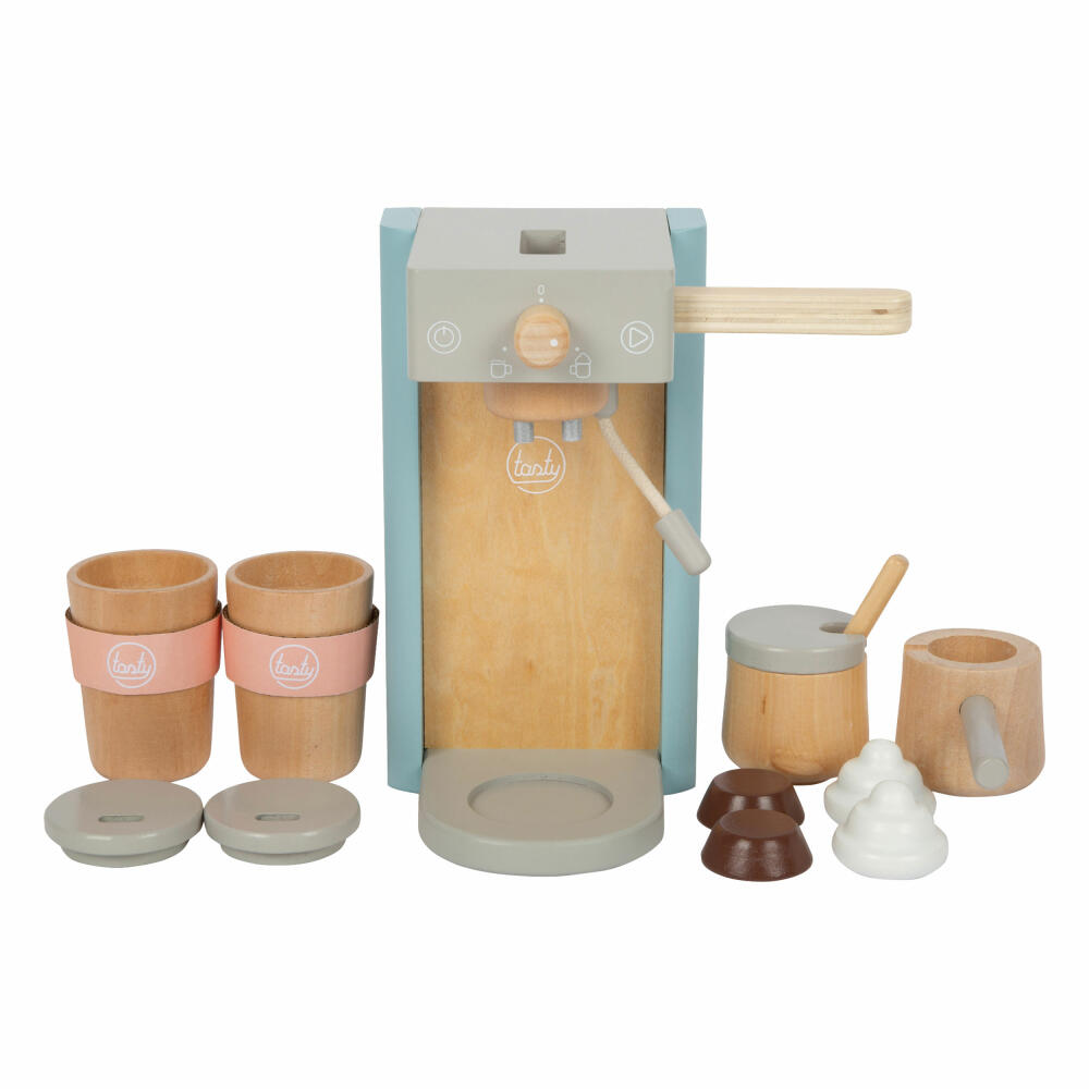 Legler Kaffeemaschinen-Set tasty, Küchenspielzeug, Kaufladen Zubehör, Holz, 12247