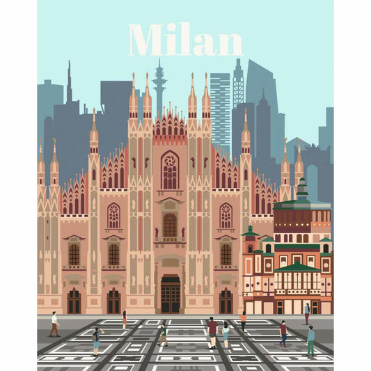 Ravensburger CreArt Colorful Milan, Malen nach Zahlen, Malset, Malvorlage, Malen, 23688