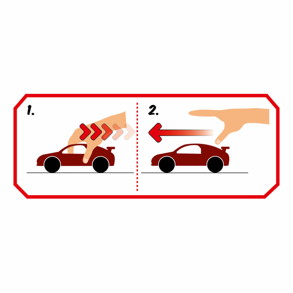 Revell Junior Kit Pull Back Racing Car, Rennauto, Orange, Modellbausatz für Kinder, 38 Teile, ab 4 Jahren, 00832