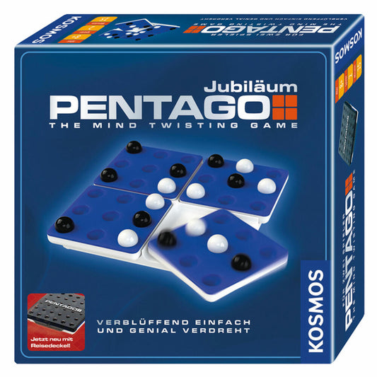 KOSMOS Family Games Pentago Anniversary, Anniversary Edition, Strategy Game, Strategy Game for Two, Ages 8 and Up, 692599