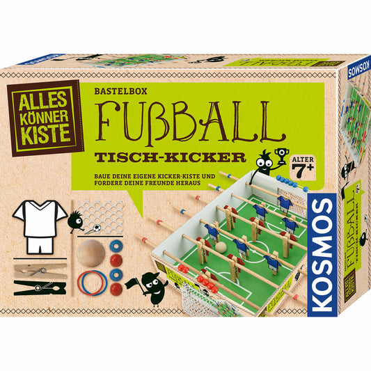 KOSMOS AllesKönnerKiste Fußball Tisch-Kicker, Bastelbox, Basteln, Kicker, Ab 7 Jahren, 604479