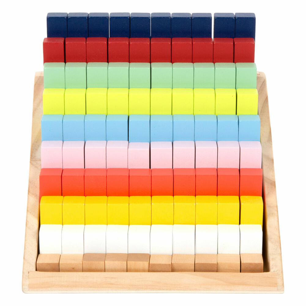 Legler Rechenstäbchen XL-Lernbox Educate, Lernspielzeug, Spielklötze, Holz, 12214