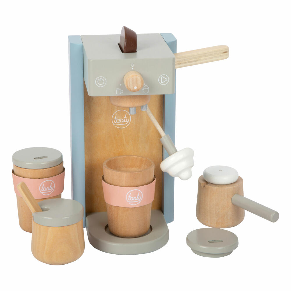 Legler Kaffeemaschinen-Set tasty, Küchenspielzeug, Kaufladen Zubehör, Holz, 12247