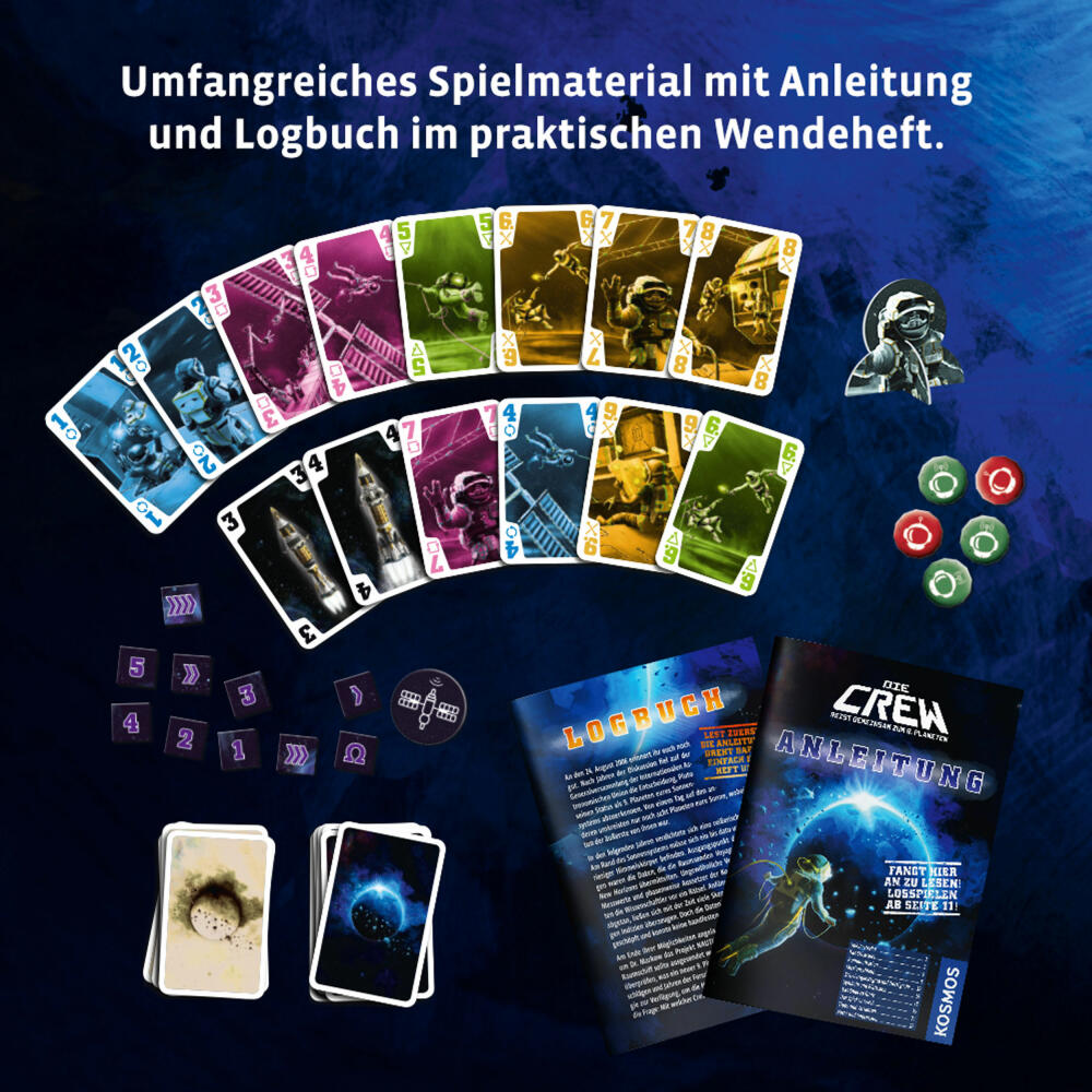 KOSMOS Die Crew - Auf der Suche nach dem 9. Planeten, Kartenspiel, Spiel, Gemeinschaftsspiel, Spielware, 2-5 Spieler, ab 10 Jahren, 69186