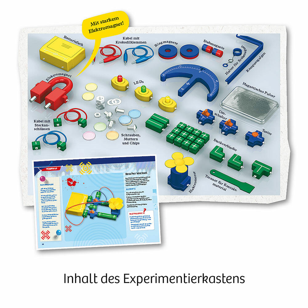 KOSMOS Elektro & Co., Technik, Modellbausatz, Spielzeug, Basteln, Bauen, ab 8 Jahre, 620639
