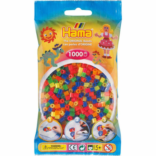 Hama Bügelperlen Midi - Neon Mix 1000 Perlen