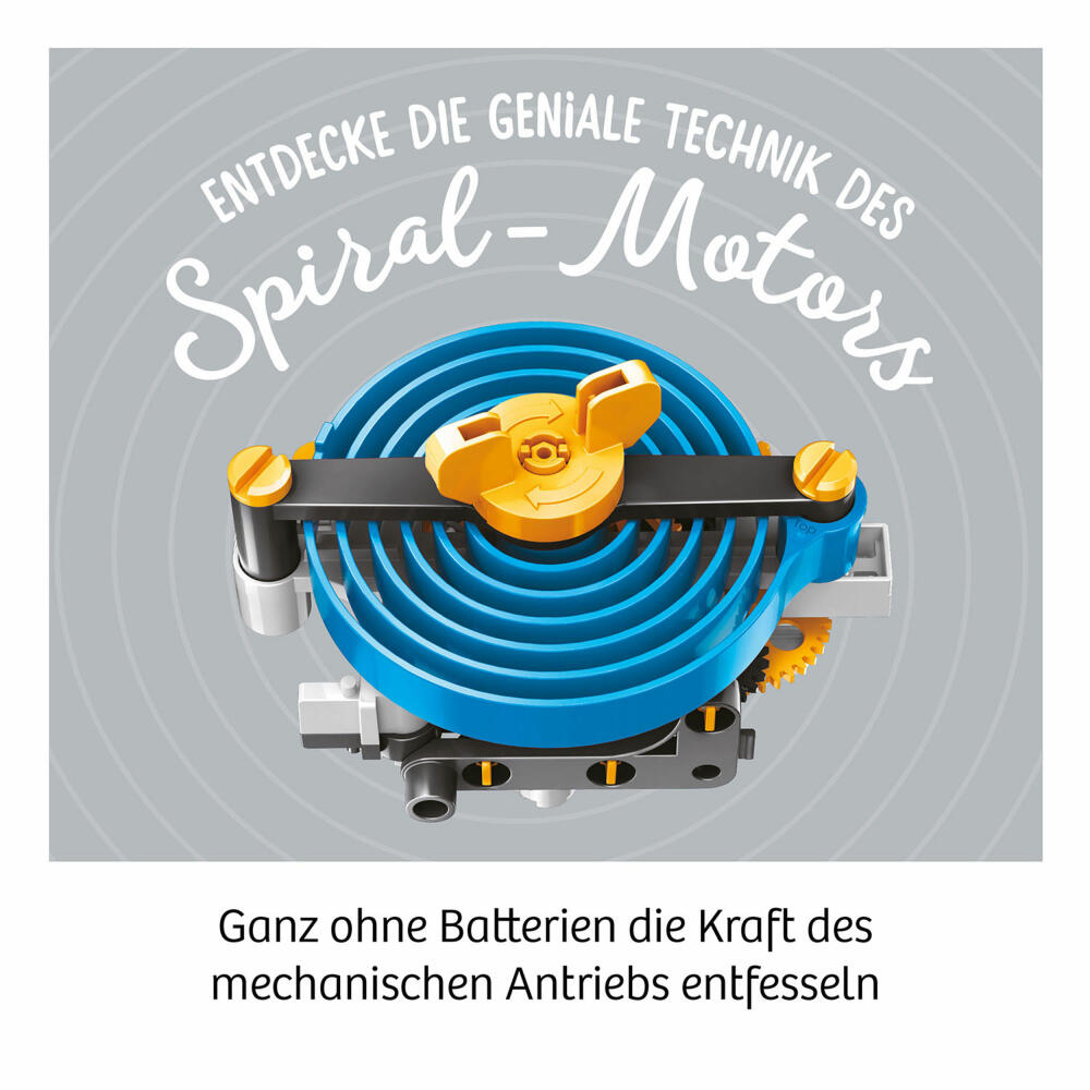 KOSMOS Mechanical Power, Experimentierkasten, Roboter, Rennauto, Modellbausatz, Bausatz, 620783