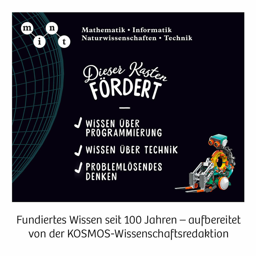 KOSMOS Codix - Dein Mechanischer Coding Roboter, Coding Roboter, Programmierspiel, Programmieren Lernen, Spiel, ab 8 Jahren, 620646