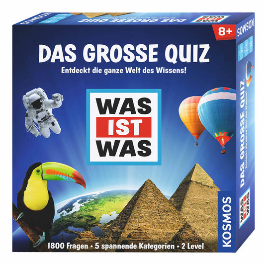 KOSMOS Children's Games What Is What - The Big Quiz, Quiz Game, Game, from 8 years, 697891