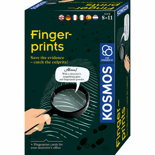 KOSMOS Finger-Abdrücke / Finger-Prints, Experimentierkasten, Kinder, Mehrsprachig, 616793