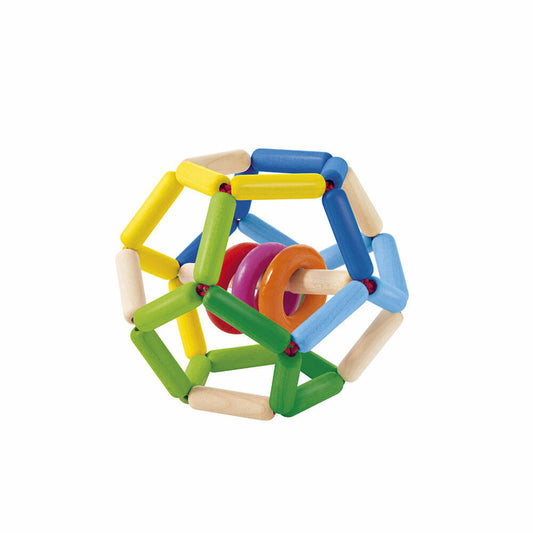 Selecta Spielzeug Space Grasping Ball, Grasping Toy, Baby Game, Baby Toy, Wood, 11.5 cm, 61008