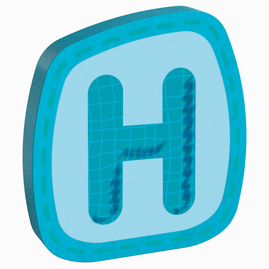 HABA wooden letter H, letters, door sign, wall, decoration, children's room, child, baby, 302453