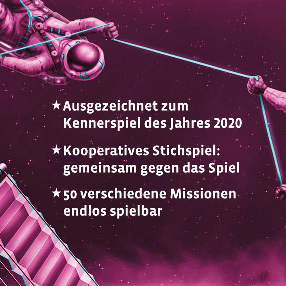 KOSMOS Die Crew - Auf der Suche nach dem 9. Planeten, Kartenspiel, Spiel, Gemeinschaftsspiel, Spielware, 2-5 Spieler, ab 10 Jahren, 69186