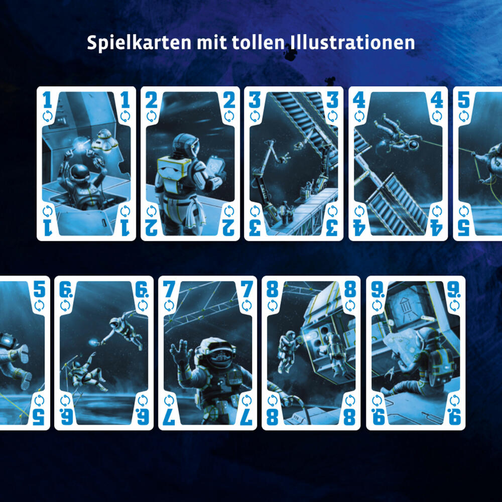 KOSMOS Die Crew - Auf der Suche nach dem 9. Planeten, Kartenspiel, Spiel, Gemeinschaftsspiel, Spielware, 2-5 Spieler, ab 10 Jahren, 69186