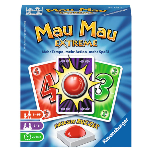 Ravensburger The Fleet Little Mau Mau Extreme, card game, children's game, card game, card game, board game, 26701 9