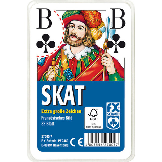 Ravensburger FX Schmid Skat French Picture, Skat Game, Traditional Playing Cards, Card Game, Card Game, Large Corner Symbols, 27005 7