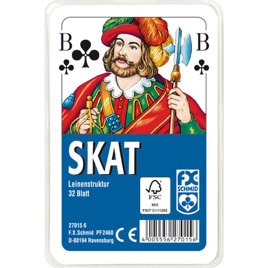 Ravensburger FX Schmid Skat French Picture, Skat Game, Traditional Playing Cards, Card Game, Card Game, Linen Structure, 27015 6