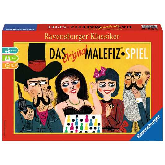 Ravensburger Classic The Original Malefiz Game, Dice Running Game, Dice Game, Classic, Board Game, Parlor Game, Family Game, 26737 8