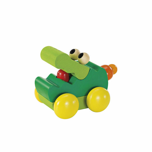 Selecta Toys Zoolini Crocodile, Figure, Baby Game, Baby Toy, Game, Wood, 8 cm, 61040