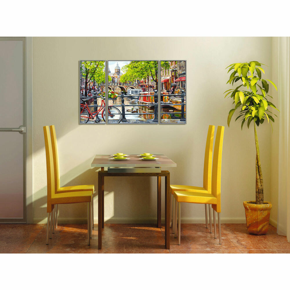 Schipper Painting by Numbers Amsterdam, Master Class Triptych, Painting Template, Wall Picture, 50 x 80 cm, 609260812