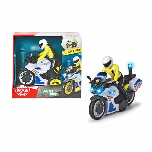 Dickie Toys Police Bike, Police Motorcycle, Police Motorcycle, Toy Motorcycle, Toy, 203712018