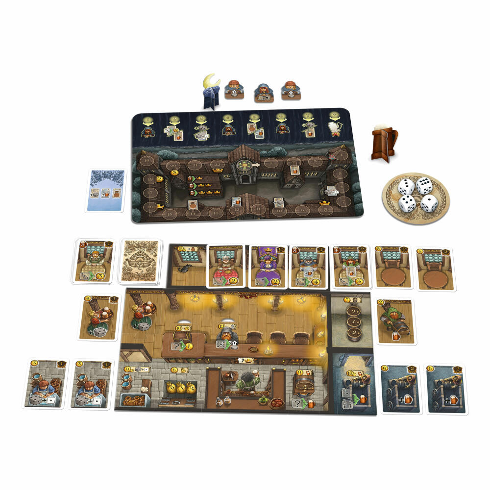 Schmidt Spiele Familienspiel Die Tavernen im Tiefen Thal, Strategiespiel, Strategie Spiel, Ab 10 Jahre, 49351