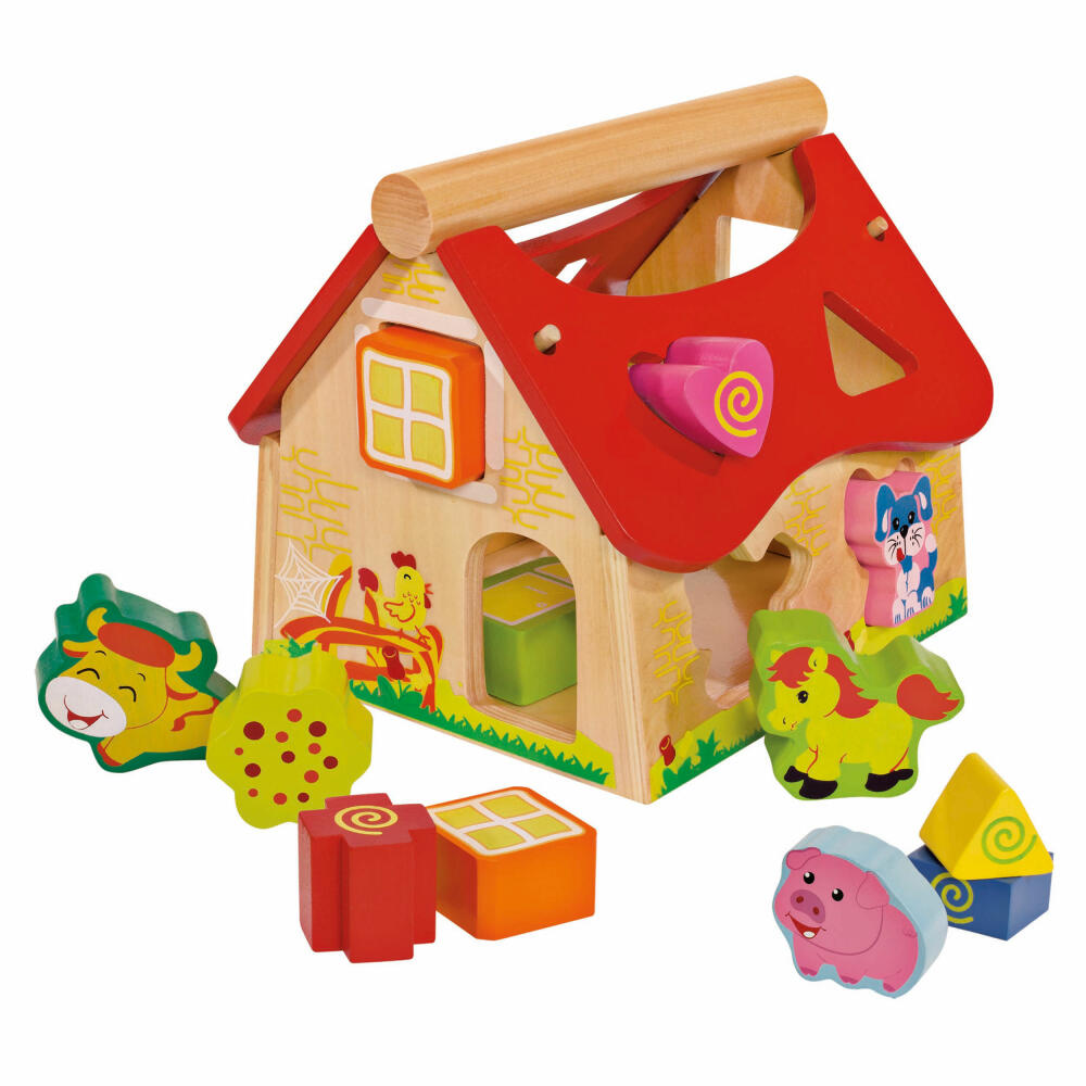 Eichhorn plug-in house, plug-in box, motor skills house, wood, toy, play, children, coordination, 100002098