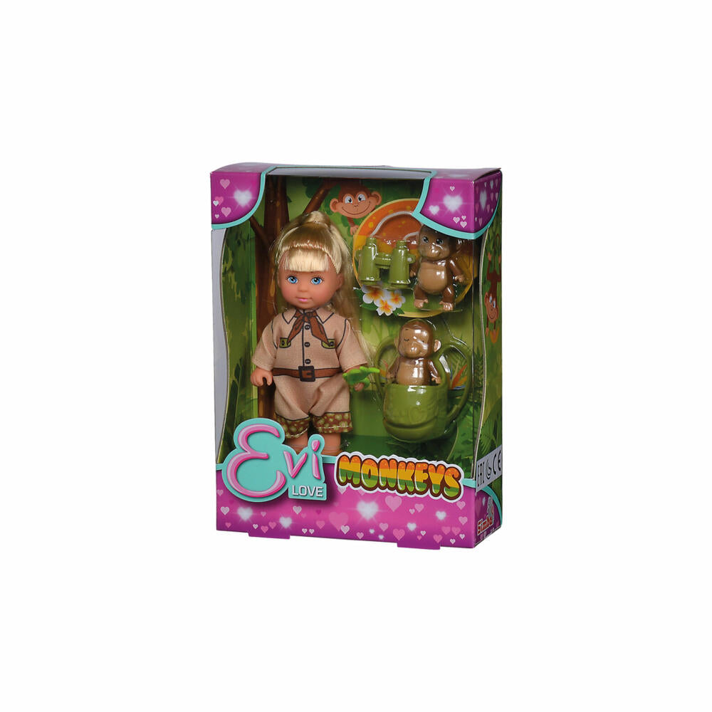 Simba Evi Love Monkeys, doll, fashion doll, dress-up doll, monkeys, expedition, from 3 years, 12 cm, 105733481