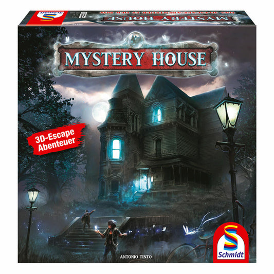 Schmidt Spiele Mystery House Escape Game, Adventure Game, 3D Escape Room, for 1-5 Players, 49373
