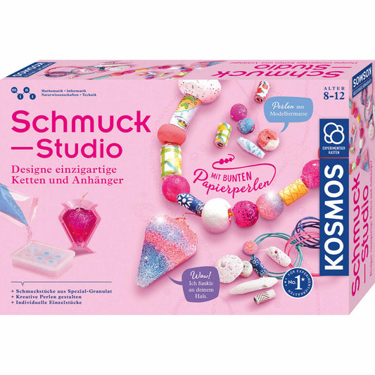KOSMOS Experiment Kit Jewelry Studio, Necklaces, Bracelets, Crafts, Beads, from 8 years, 671501