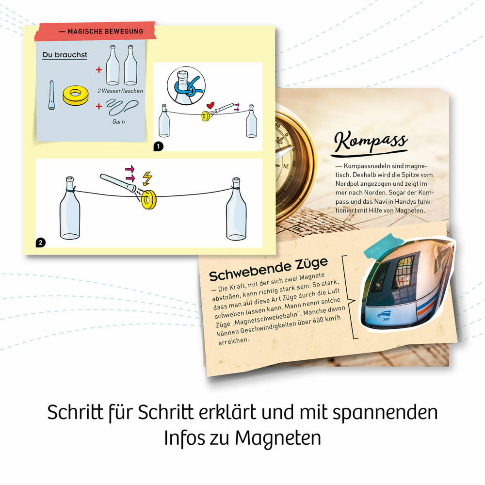 KOSMOS Magnet-Spaß, Experimentierkasten, Experimentier-Set, Kinder, ab 6 Jahren, 658137