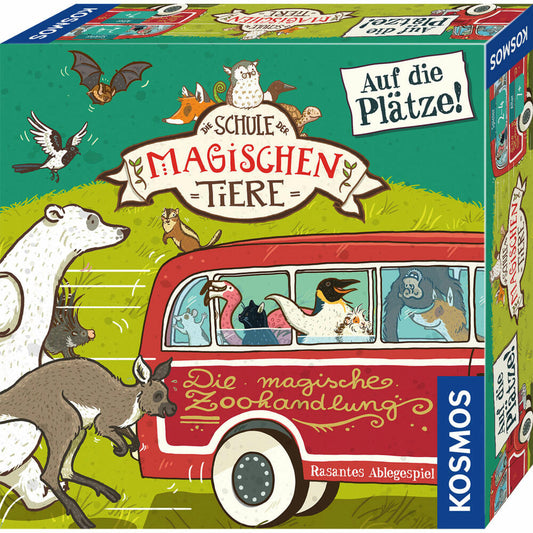 KOSMOS Schule der magischen Tiere - Auf die Plätze!, Brettspiel, Familienspiel, Domino, ab 7 Jahren, 681005