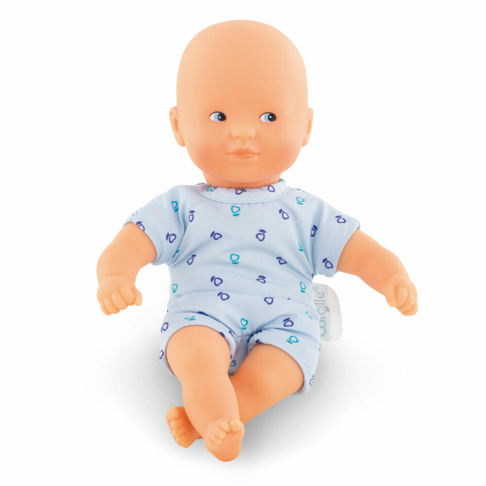 Corolle MPP Mini Calin Blau, Weichkörperpuppe, Babypuppe, Puppe, Spielzeug, Vanilleduft, 20 cm, 9000120140