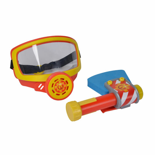 Simba Feuerwehrmann Sam Feuerwehr Sauerstoffmaske, Axt, Ausrüstung, Spielzeug, Kinder, 109252476