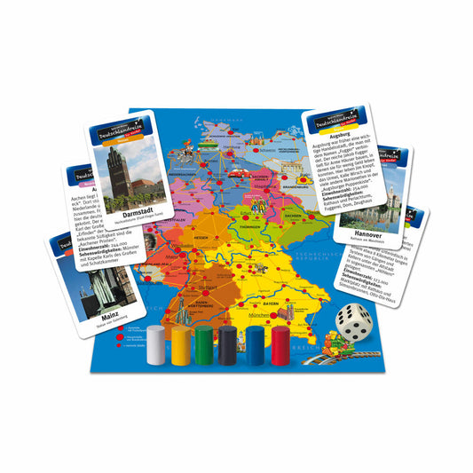 Noris Germany trip for children, board game, parlor game, quiz, guessing game, children's game, from 6 years, 606071907