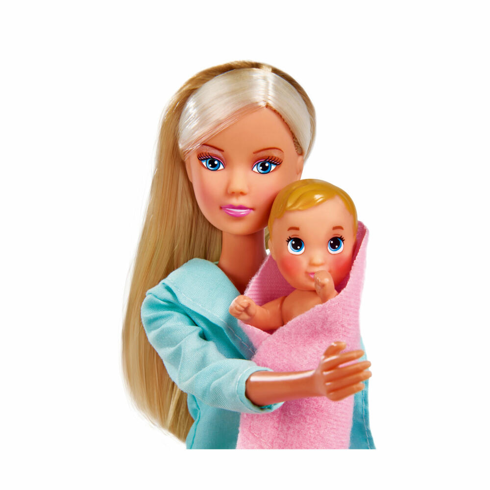 Simba Steffi Love Baby Doctor, Doll, Fashion Doll, Dressing Doll, Pediatrician, Toy, from 3 years, 29 cm, 105733493