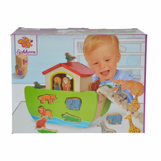 Eichhorn plug-in game, ark, plug-in toy, toy, motor skills, coordination, wood, 100002084