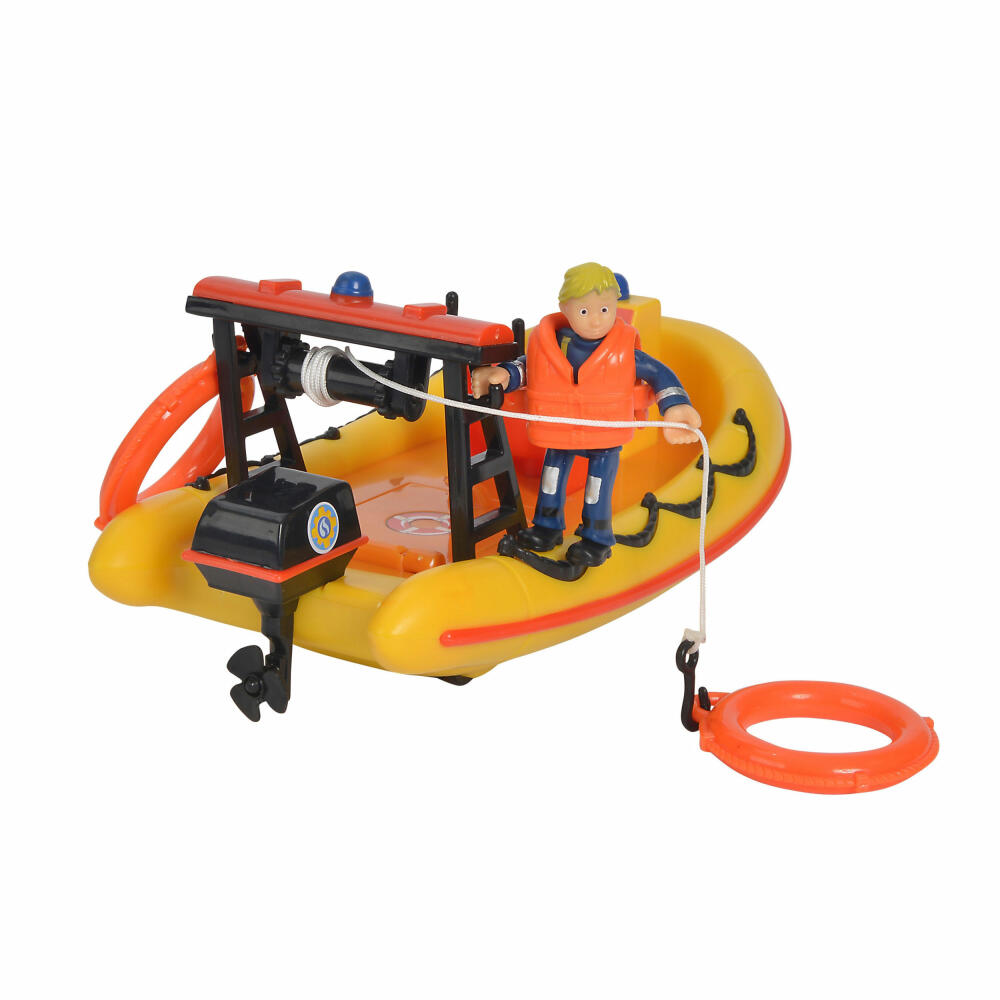 Simba Fireman Sam Neptune Boat, with Penny Figure, Rescue Boat, Toy Boat, Children's Toy, 109251047