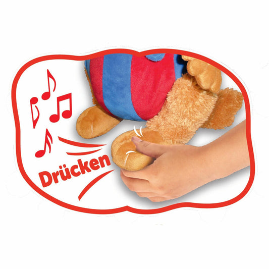 Simba BoBo Siebenschläfer Sing Mit Mir, Kuscheltier, Plüschtier, Stofftier, mit Sound, Spielzeug, 109241017