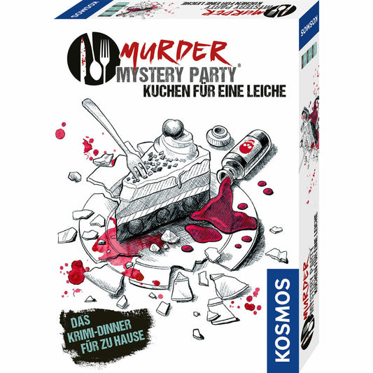 KOSMOS Murder Mystery Party - Cake for a Corpse, Board Game, Crime Game, Crime Dinner, Crime, 682125