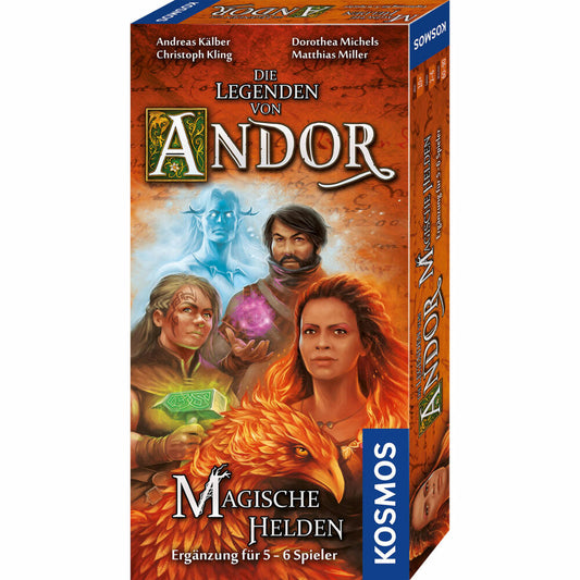 KOSMOS The Legend of Andor - Magical Heroes, Supplement for 5 - 6 players, Expansion to Basic Game, 682149