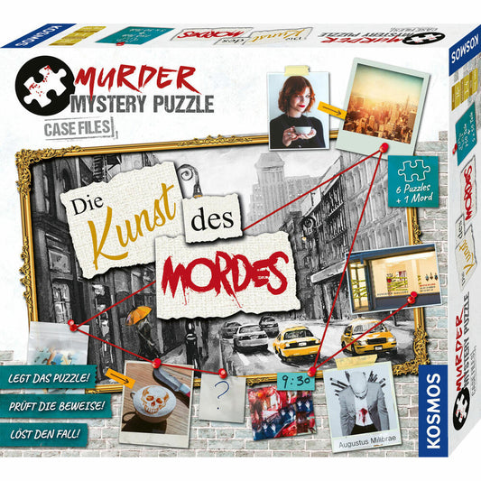KOSMOS Murder Mystery Puzzle The Art of Murder, crime game, board game, ages 16 and up, 682187
